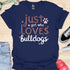 Just a girl who loves bulldogs - V6 - Elegant Whimsical T-Shirt